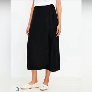Loft Linen-blend Wrap skirt